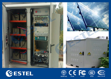 Cabinet de station de base de compartiment de générateur avec le panneau de contrôleur solaire/pile solaire