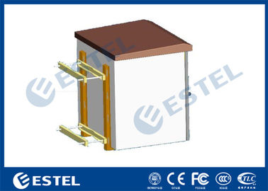 Clôture extérieure de petite boîte en métal pour le refroidissement à mur unique de fan de bâti de Polonais