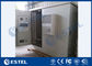 Cabinet de station de base d'acier de sandwich à trois baies IP65 extérieur avec le matériel d'isolation thermique