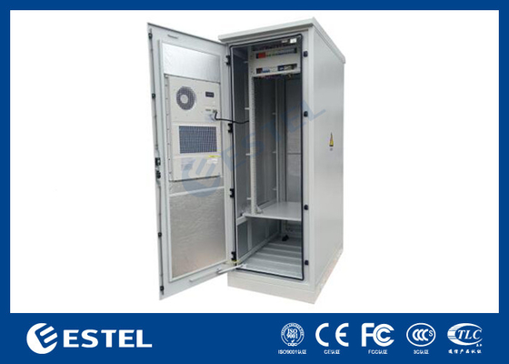 IP55 33U Armoire extérieure 1 compartiment avec étagère de batterie et distribution d'énergie