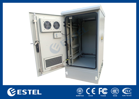 20U Armoire électrique extérieure à porte double avec boîtier de ventilation auxiliaire