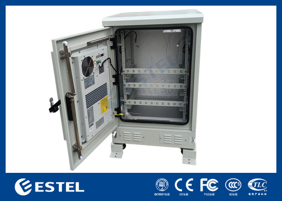 Armoire de télécommunications extérieure de 19 pouces avec climatiseur, armoire de données résistante aux intempéries.