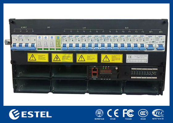 48V alimentation électrique encastrée 5U hauteur 19 pouces rack installation avec 6 modules rectificateurs