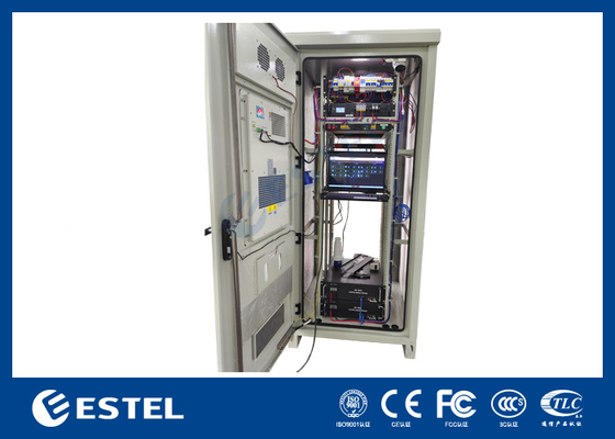 Équipement de télécommunication extérieur galvanisé IP55 avec système de rectificateur 200A