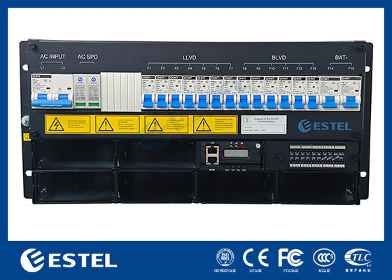 ESTEL 5U Système d' alimentation intégré pour l' extérieur Cabinet de télécommunication, Système de rectification de conception compacte Pour télécommunication