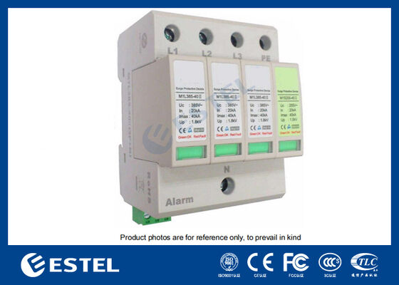 Parafoudre M1L385-40 II pour la distribution électrique - Courant de surtension 40kA, 230V/400VAC, Port d'alarme à distance, Installation sur rail DIN, IP20, Protection de classe C