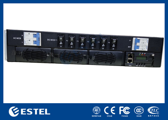 Système d'alimentation CC modulaire pour télécommunications avec gestion à distance SNMP / Web