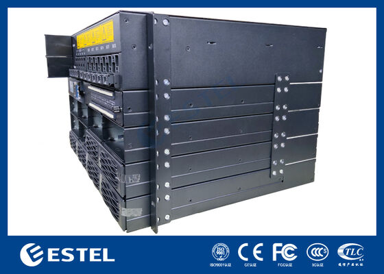 Système de distribution d'alimentation CC modulaire de 19 pouces pour réseaux de télécommunication avec entrées batterie et surveillance intégrée