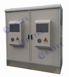 Cabinet antipluie Aircon de station de base de deux compartiments refroidissant IP55 pour l'équipement de Commmunication