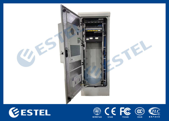35U IP55 Armoire d'équipement extérieur anti-corrosion avec porte avant et porte arrière