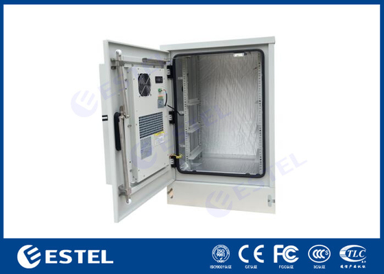 Armoire de télécommunication extérieure en acier galvanisé 16U 19' Rack avec climatiseur IP55