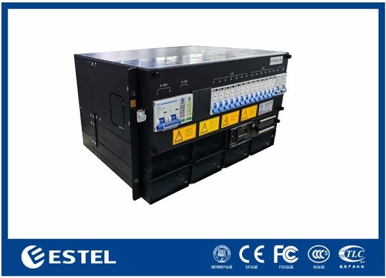 Système d'alimentation en courant continu de 3 ∼ 12 kW 5U Subrack, entrée 220 VAC, sortie 43 ∼ 58 VDC, efficacité > 96%, modules rectificateurs ≤ 2 kg, monture à support de 19 pouces