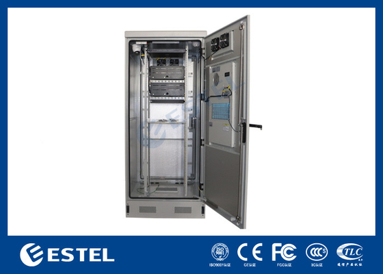 Armoire extérieure intelligente en acier galvanisé 40U IP55 avec climatiseur de 1500W