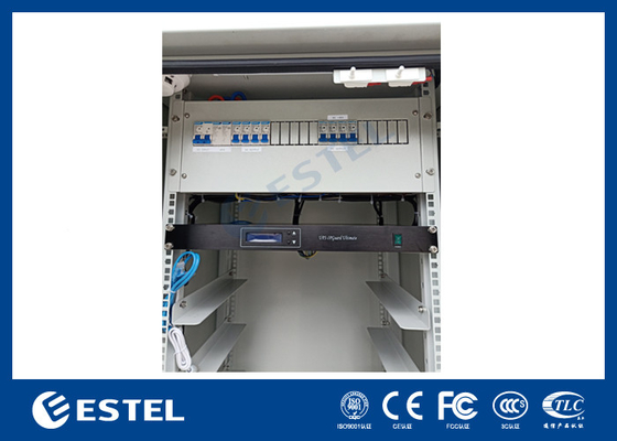 IP55 Armoire à batterie à paroi simple avec système de contrôle de surveillance et de distribution d'énergie