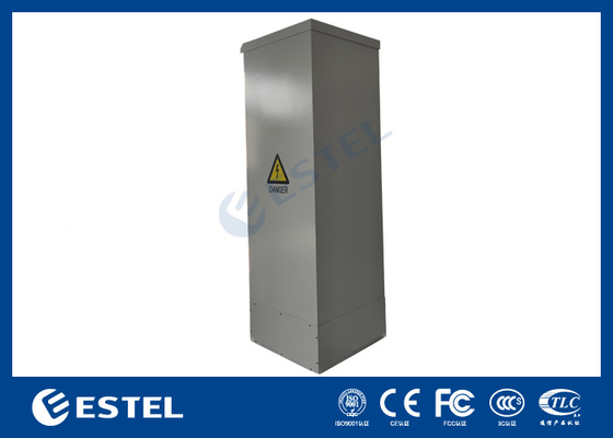 Armoire de télécommunications extérieure à paroi unique de 1,2 mm avec un poste d'alimentation et un poste d'alimentation
