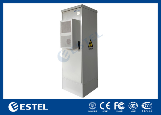 Armoire de télécommunications extérieure à paroi unique de 1,2 mm avec un poste d'alimentation et un poste d'alimentation