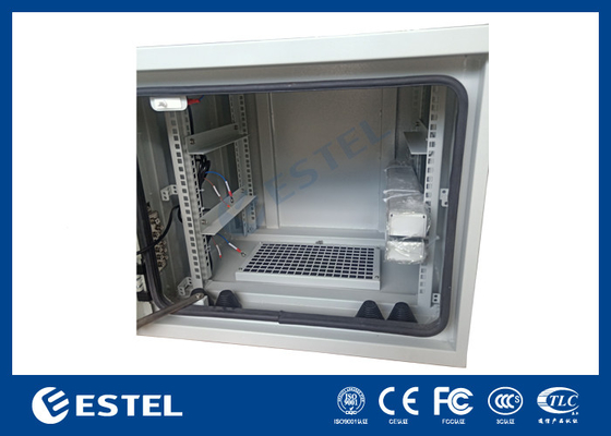 Cabinet de télécommunications extérieur de 19 pouces 9U avec deux ventilateurs AC220V 50Hz ET6060500A-9U