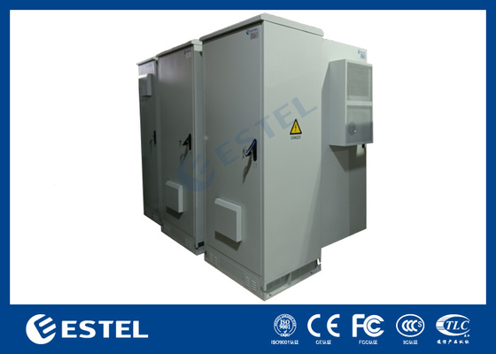 ET9070220-42U Cabinet de batterie extérieur de télécommunications avec climatiseur et étagère de stockage de batterie