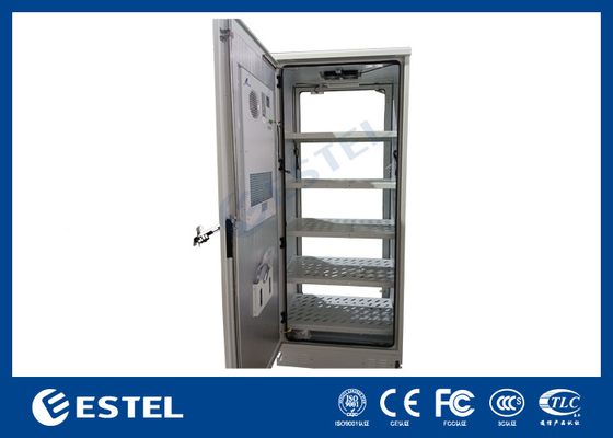 ET9070220-42U Cabinet de batterie extérieur de télécommunications avec climatiseur et étagère de stockage de batterie