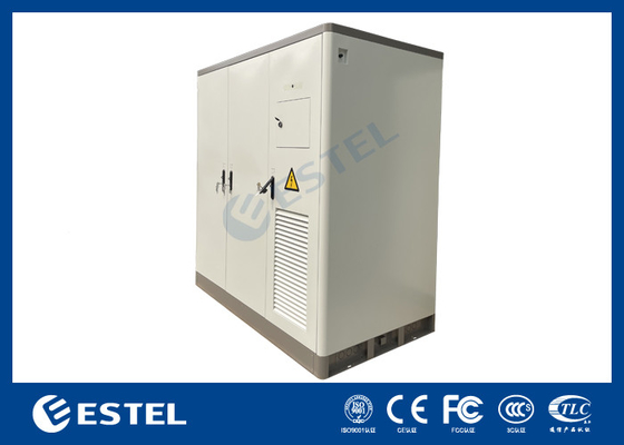 Cabinet de télécommunications à 3 baies en acier galvanisé à double couche avec système de refroidissement de climatiseur isolant