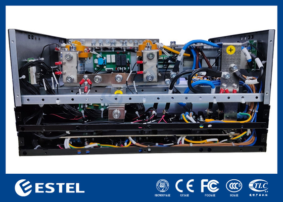 Solution de puissance en courant continu compacte à support 3 ′′ 9 kW 6U, haute efficacité > 96%, rectificateurs modulaires de 3000 W, entrée AC flexible