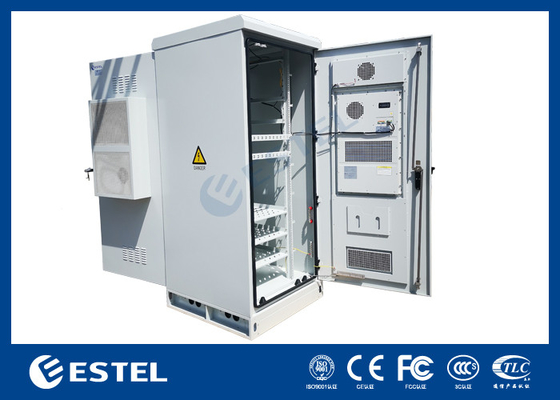 ET9090210A-40U Armoire extérieure à deux portes Télécom avec système de surveillance à distance PDU
