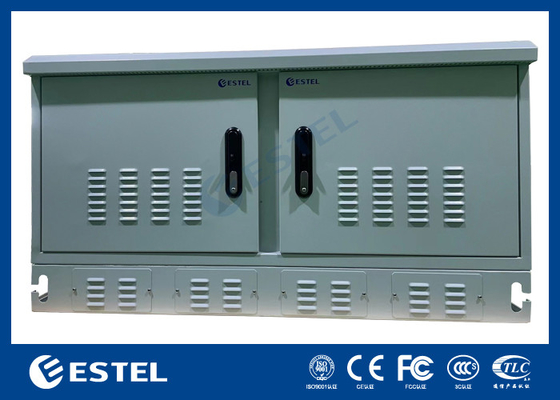 Cabinet extérieur résistant aux intempéries à deux compartiments pour équipement de télécommunications avec des performances anti-corrosion élevées et protection IP55