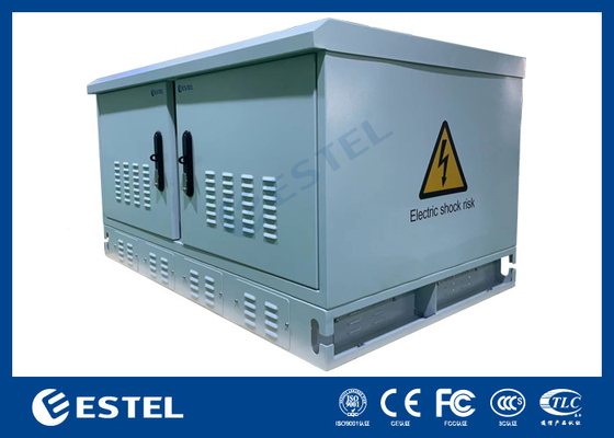 Cabinet extérieur résistant aux intempéries à deux compartiments pour équipement de télécommunications avec des performances anti-corrosion élevées et protection IP55