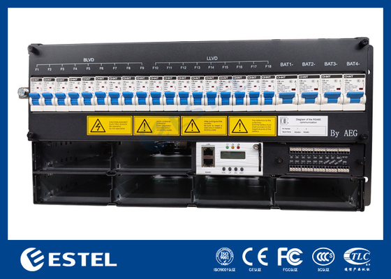 48V alimentation électrique encastrée 5U hauteur 19 pouces rack installation avec 6 modules rectificateurs