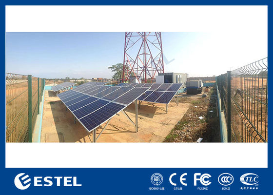 Système d'alimentation hybride pour télécommunications avec énergie solaire, réseau électrique, générateur diesel et batterie pour l'alimentation de sites de télécommunications extérieurs