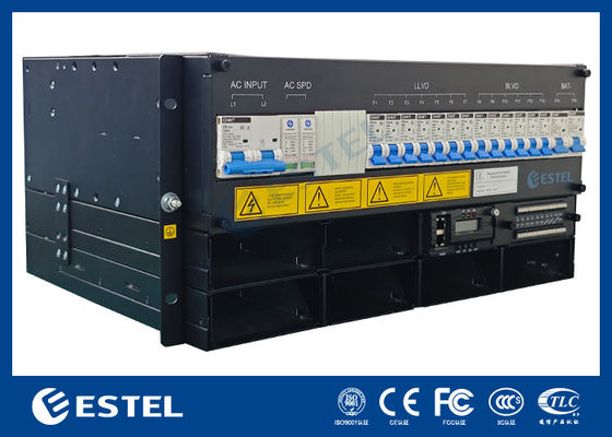 ESTEL 5U Système d' alimentation intégré pour l' extérieur Cabinet de télécommunication, Système de rectification de conception compacte Pour télécommunication