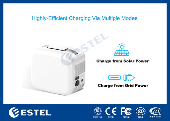 Station d'alimentation portable ESTEL eCandle 1KWH Batterie LiFePO4 Charge solaire Sortie 300W Sauvegarde UPS