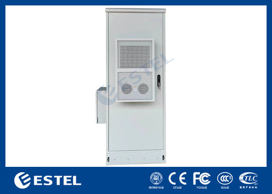 Cabinet de télécommunications extérieur avec PDU et boîte latérale 40U IP55 Niveau de protection 2000W Capacité de refroidissement 220VAC/48VDC Voltage d'entrée