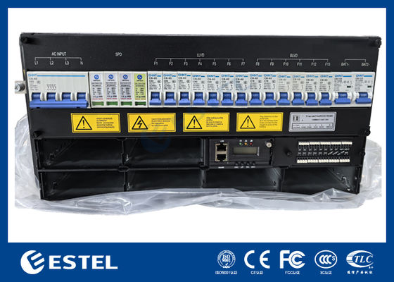 Armoire de télécommunications extérieure avec système d'alimentation de télécommunications 18kW 300A pour redresseurs d'alimentation CC d'équipement de télécommunications