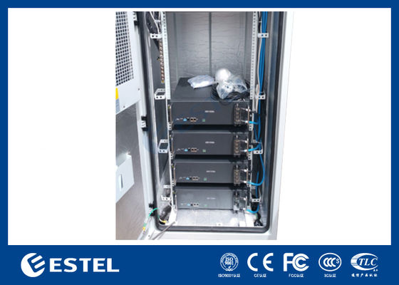 Cabinet de télécommunication extérieur avec 18 kW 300A Système de télécommunication, alimentation en courant continu Réducteurs d' alimentation