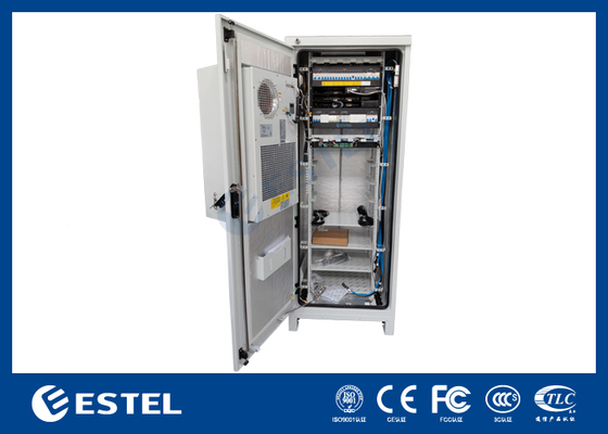 Armoire de télécommunication extérieure en tôle galvanisée avec système d'alimentation de télécommunication de 9 kW 150A pour équipement de télécommunication rectificateurs d'alimentation en courant continu