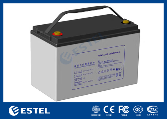 ESTEL DJM12200 12V 200Ah Batterie Plomb-Acide Haute Capacité Solution d'alimentation de qualité industrielle pour les systèmes de télécommunications et de stockage d'énergie