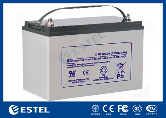ESTEL DJM12200 12V 200Ah Batterie Plomb-Acide Haute Capacité Solution d'alimentation de qualité industrielle pour les systèmes de télécommunications et de stockage d'énergie