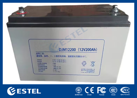 ESTEL DJM12200 12V 200Ah Batterie Plomb-Acide Haute Capacité Solution d'alimentation de qualité industrielle pour les systèmes de télécommunications et de stockage d'énergie