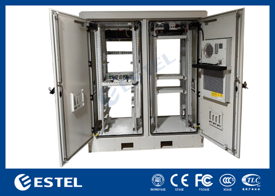 Système d'alimentation télécom extérieur avec armoire intégrée et armoire à batterie pure pour des performances dans des environnements difficiles