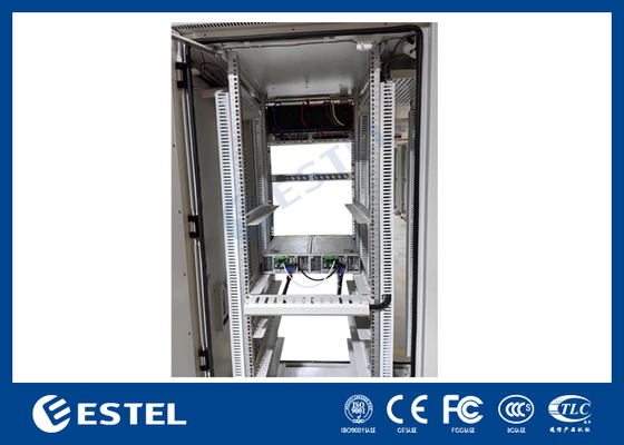 Système d'alimentation télécom extérieur avec armoire intégrée et armoire à batterie pure pour des performances dans des environnements difficiles
