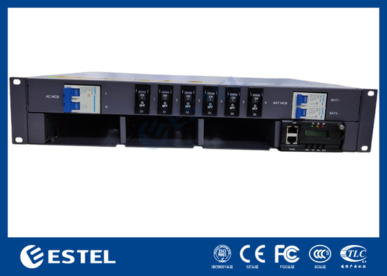 - Système d'alimentation télécom 48VDC avec une capacité de 9kW et des fonctions de contrôle et de surveillance à distance