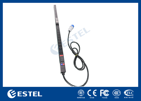 Unité de distribution d'énergie intelligente (PDU) avec 8 prises, 16A, 250VAC, communication RS-485