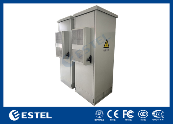 IP55 22U Armoire de batterie extérieure avec système d'alimentation du rectificateur 48VDC 9KW intégré pour les applications de télécommunications