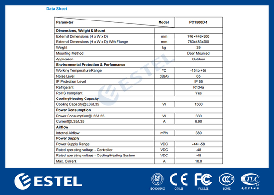 12000 BTU Capacité de refroidissement Système de refroidissement de kiosque Léger 25 kg pour des performances et des solutions de refroidissement optimales