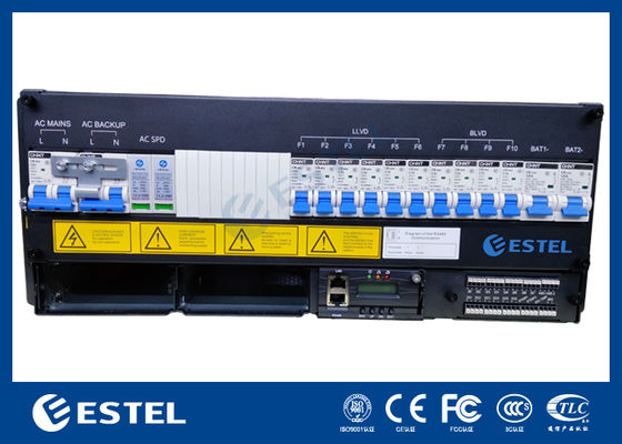 Système de rectificateur de télécommunications 48V 50A, alimentation en courant continu modulaire à haut rendement, entrée 220V CA, conception de montage sur rack pour équipement réseau