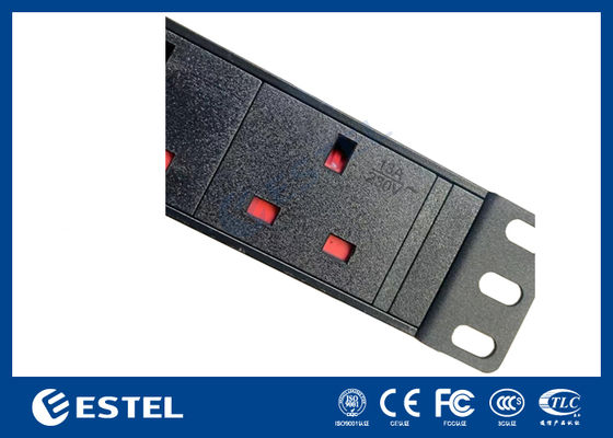 Bloc d'alimentation montable en rack 1U 19 pouces, 8 prises, 13A 230V, PDU de qualité industrielle pour serveur et équipement réseau