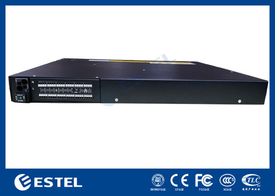 Système d'alimentation télécom 8kW 1U en rack de largeur standard 19 pouces avec plusieurs ports de communication pour une mise en réseau flexible