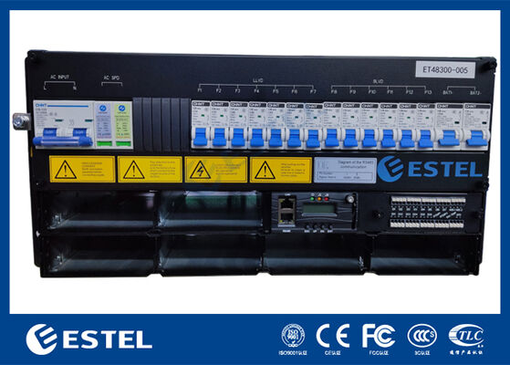 Panneau d'alimentation de 12 kW avec système d'alimentation télécom de 200 A de rectificateurs