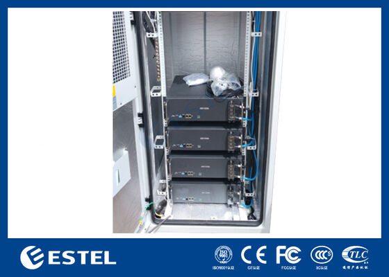 ET9090210A-40U Armoire extérieure à deux portes Télécom avec système de surveillance à distance PDU